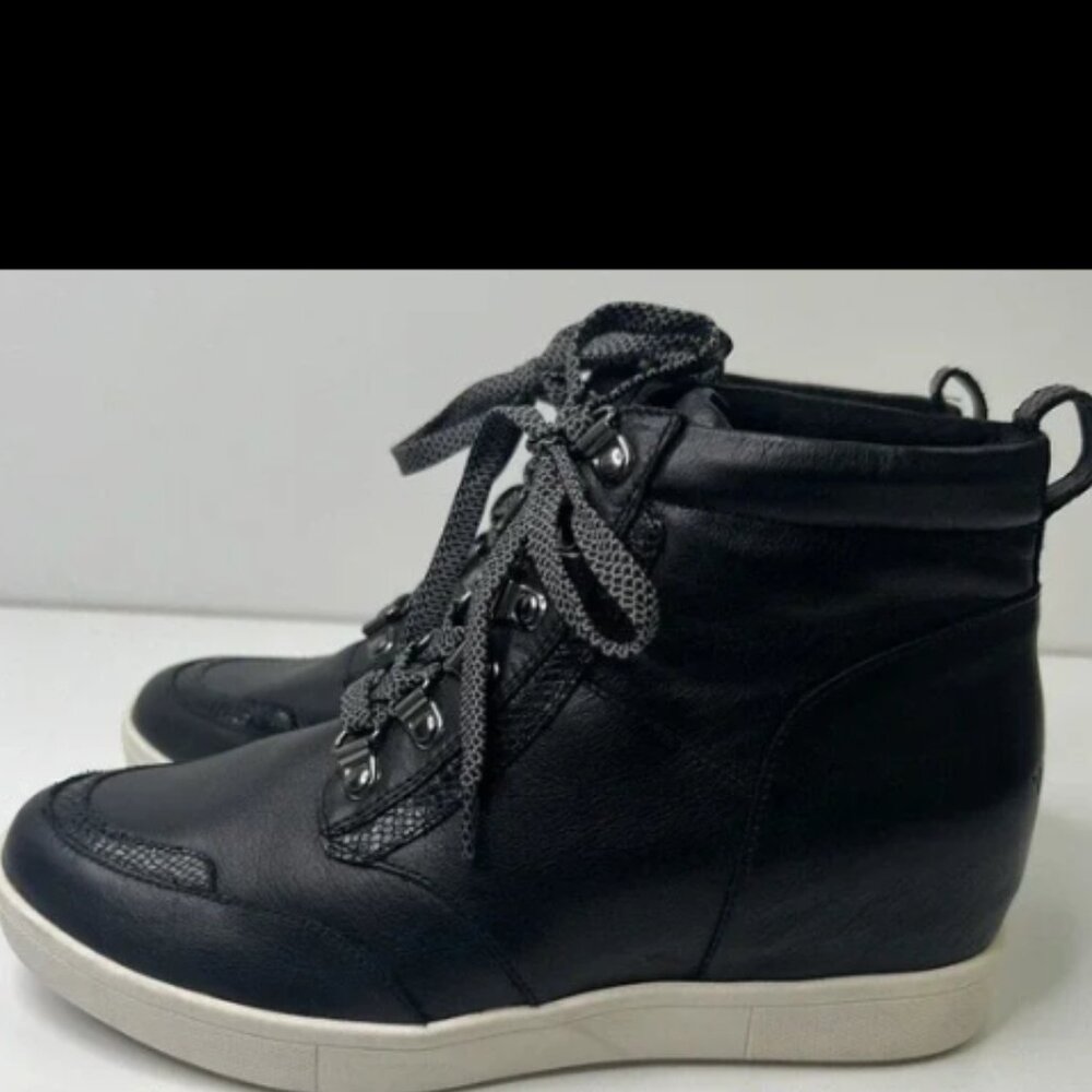 Vionic Jordy Women's Oxford Lace Up Wedge Sneaker Bootie Sz8 NEW